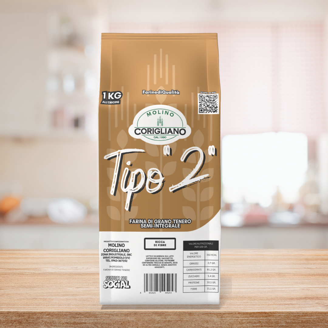 "TYP 2" HALBVOLLKORNMEHL - MEHR GESCHMACK, MEHR CHARAKTER