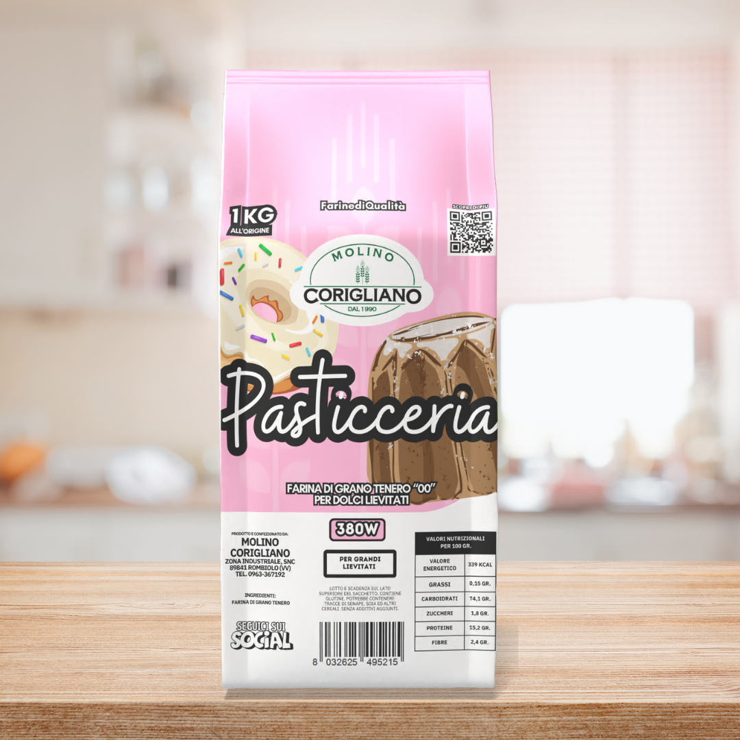 Mehlsorte „00 Gebäckmehl“ – große Hefeprodukte