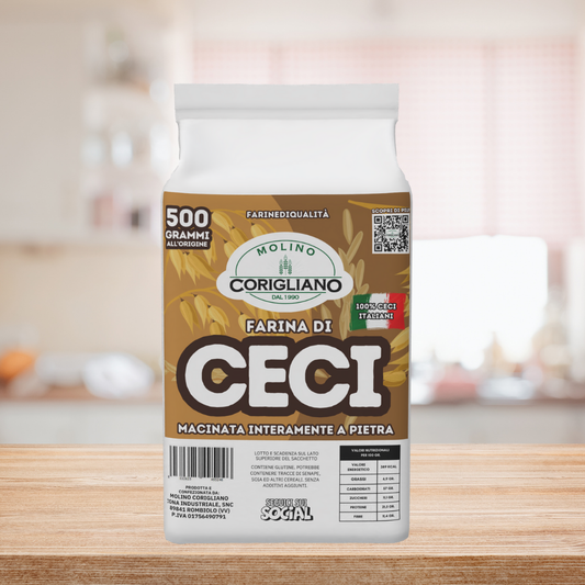 FARINA DI CECI 100% ITALIANI - MACINATA A PIETRA