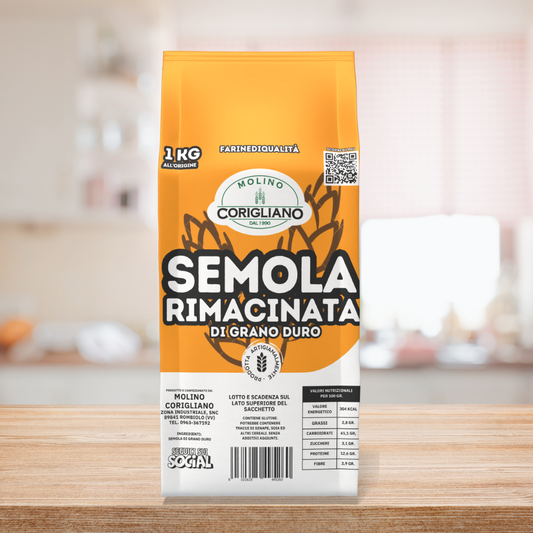 SEMOLA DI GRANO DURO - COLORE DORATO E GUSTO AUTENTICO